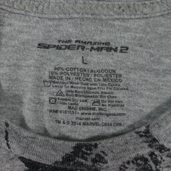 marvels spider man t-shirt mens size L - Picture 3 of 6
